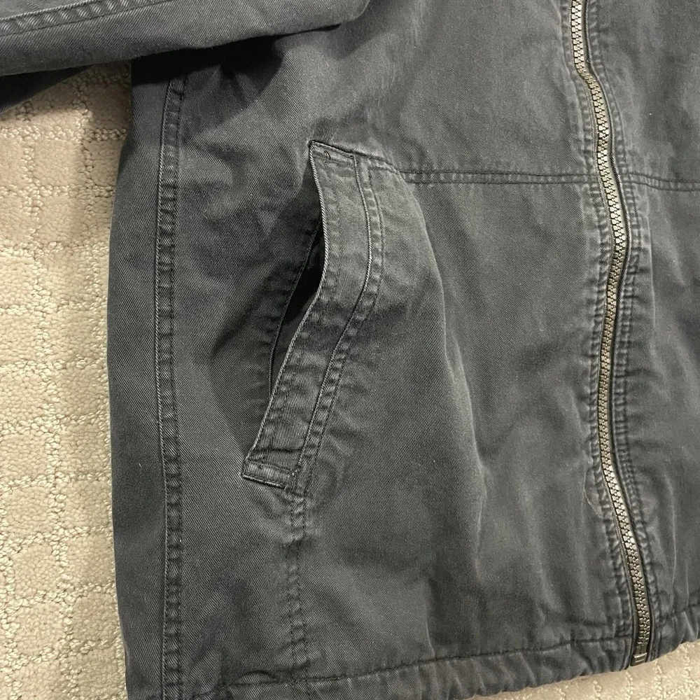 Vintage 90s‎ Tommy Hilfiger Jeans Size Medium Striped Black Hoodie Jacket